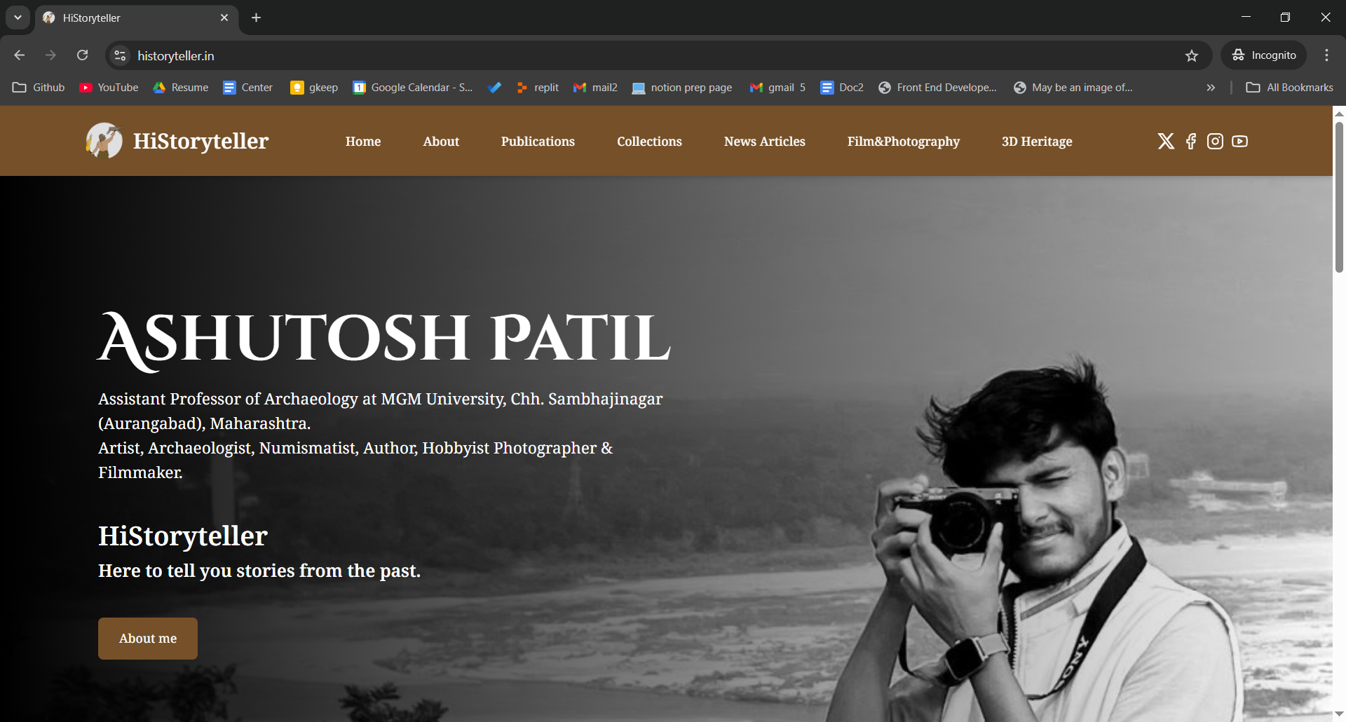 HistoryTeller Portfolio